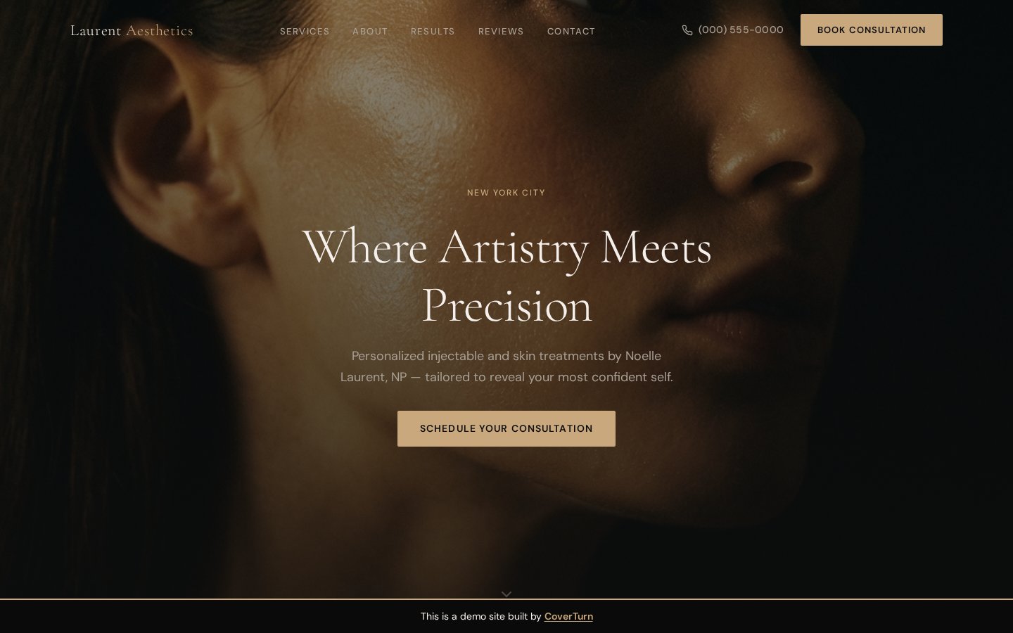 Aesthetician demo preview