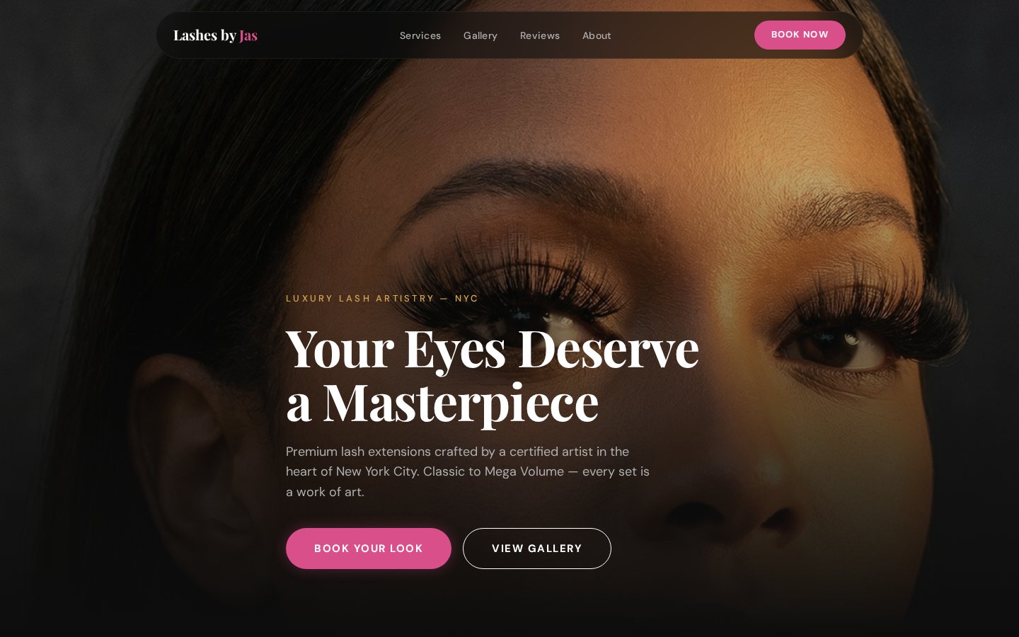 Lash tech glam demo preview